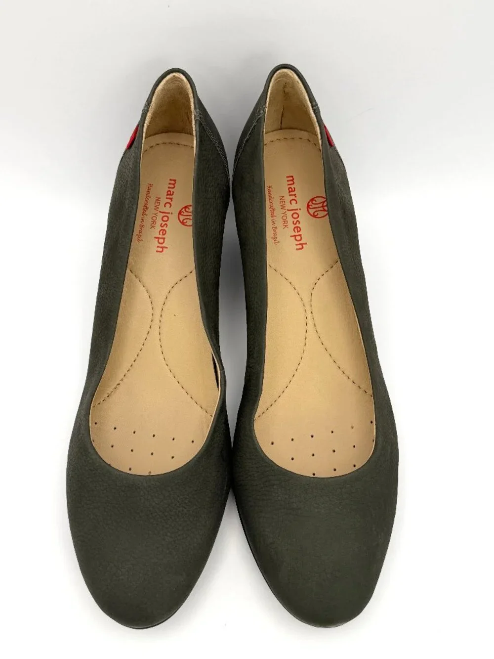 Marc Joseph New York Prospect Women's Graphite Pebbled Leather Wedge Pumps US 9
